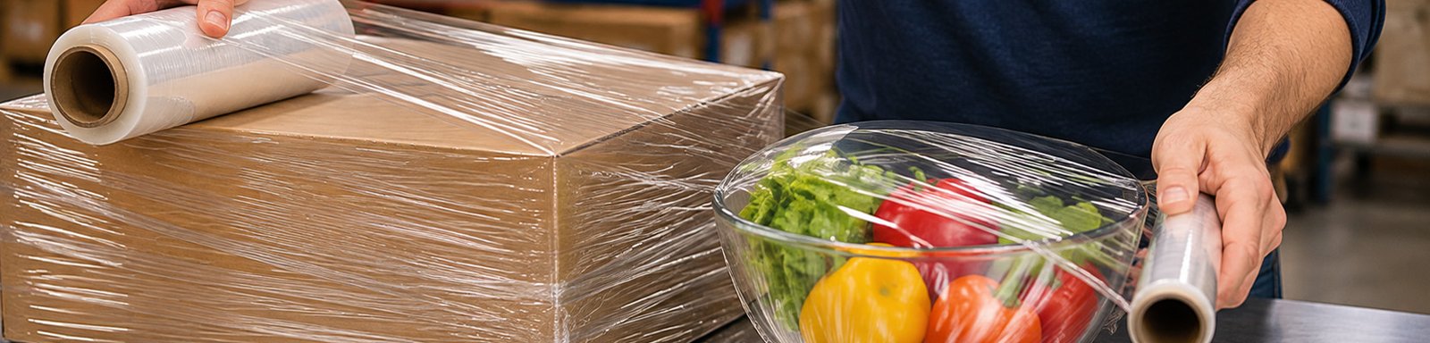 Stretch and Cling Film packaging rolls